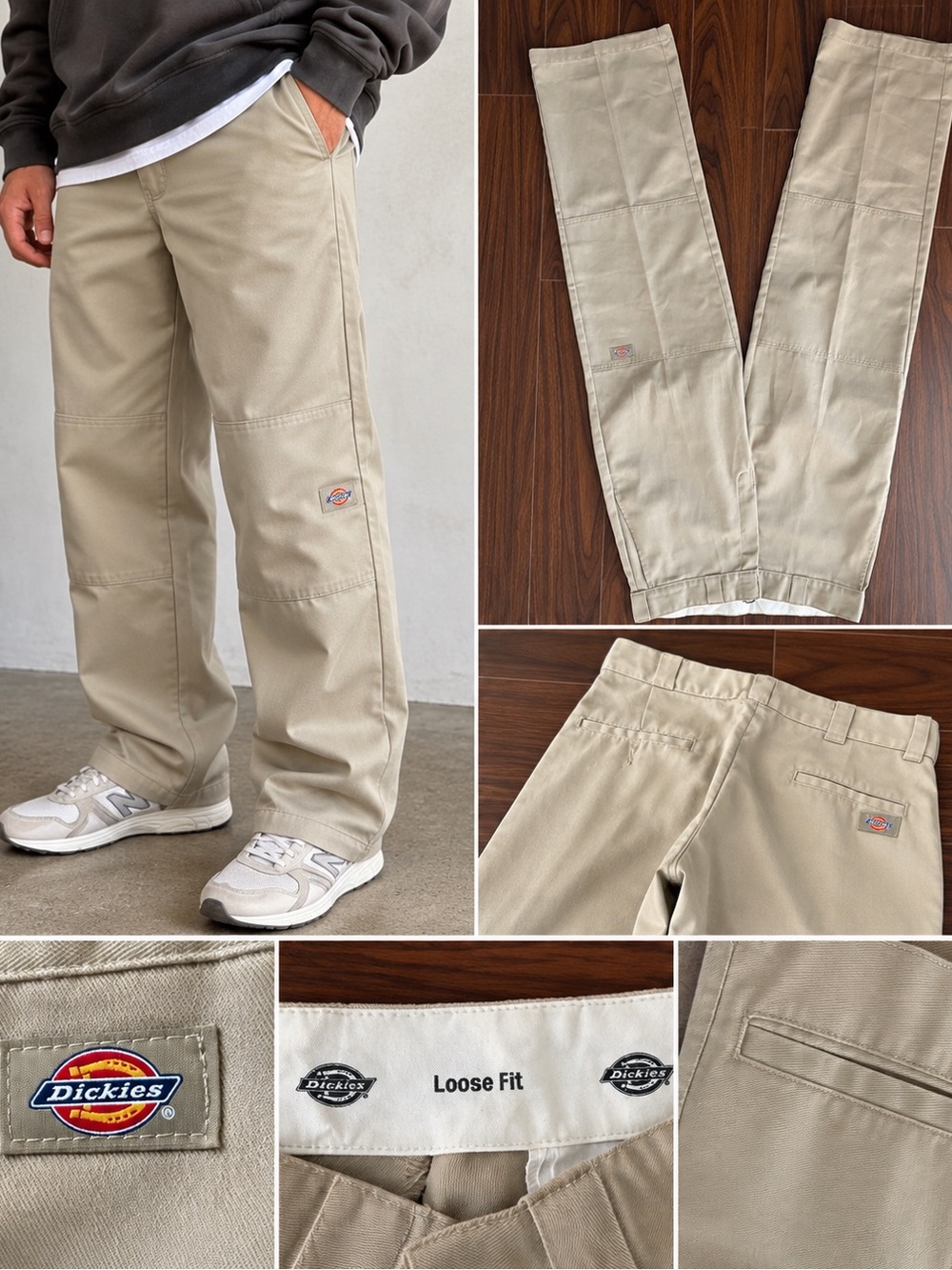Dickies Loose Fit Chinos in Khaki Tan
